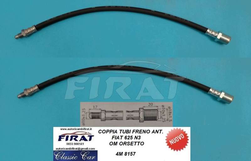 TUBO FRENO FIAT 625 N3 - ORSETTO ANT. (8157)